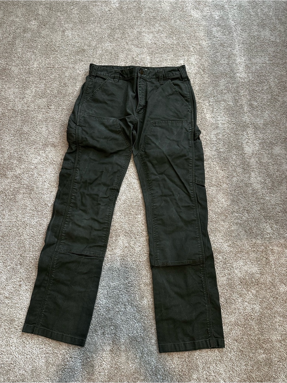 Carhartt Olive Green Cargo Work Pants
